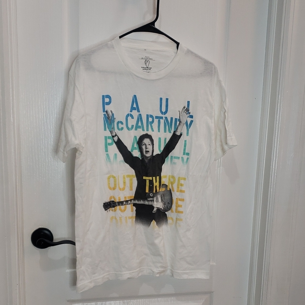 Paul McCartney Out There T-Shirt Size Large White 2015 Tour